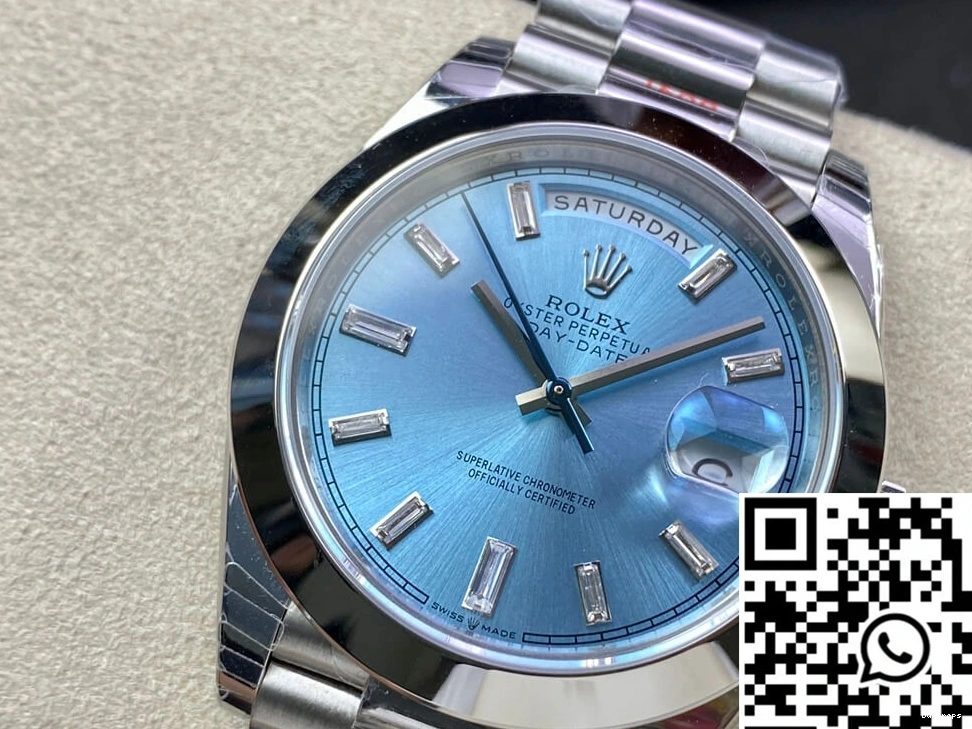 Blue Date Factory Ice Dial Rolex EW Day 228206 0124